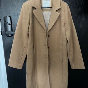 Hollister Tan Trench Coat Classic Style